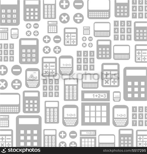Background made of the calculator. A vector illustration