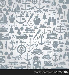 Background made of the ship. A vector illustration