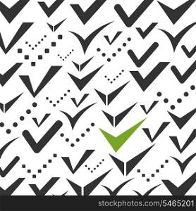 Background made of ticks. A vector illustration