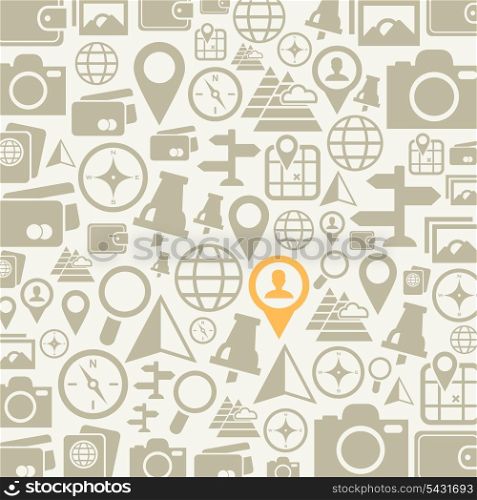 Background made of travel. A vector illustration