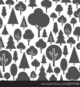 Background made of trees. A vector illustration
