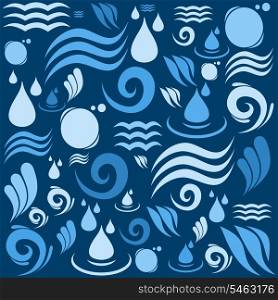 Background made of water. A vector illustration