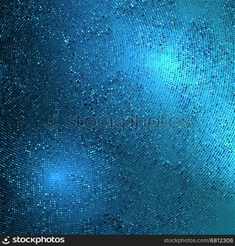 Background of blue and white dots of light. + EPS8 vector file
