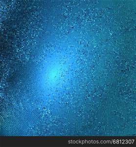 Background of blue and white dots of light. + EPS8 vector file