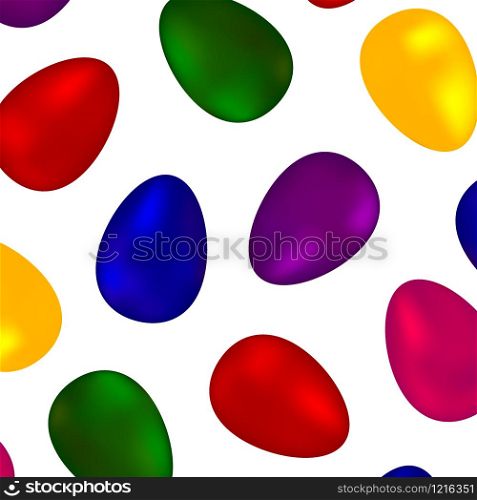 Background of colorful colored eggs for the happy Easter holiday. Background of colorful colored eggs