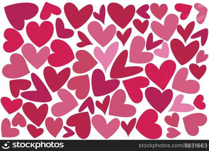 Background of multicolored hearts. Valentine&rsquo;s Day. Vector illustration on a white background. Background of multicolored hearts. Valentine&rsquo;s Day. Vector illustration on a white background.