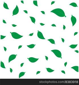 background of scattered leaves, vector illustration design