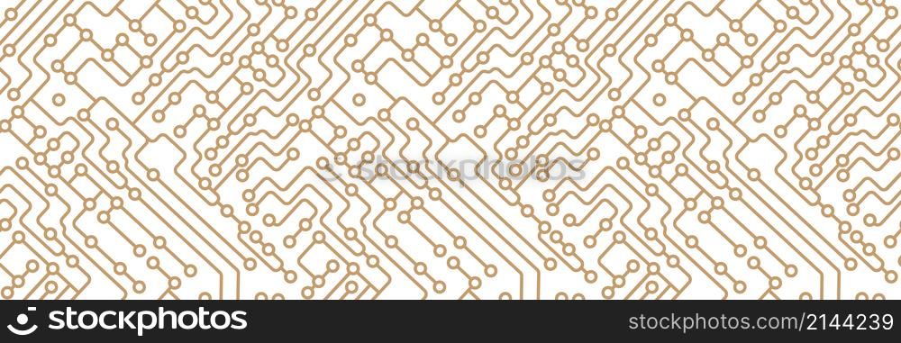 background of the printed circuit board. Template for the cover, banner and creative design. Scalable vector illustration. Simple design.