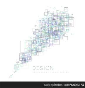 Background of the squares in a modern style.. Background of the squares in a modern style. Vector illustration