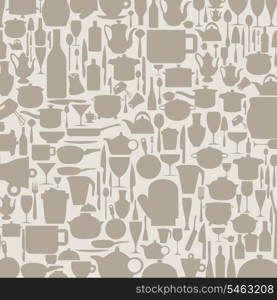 Background on a theme kitchen ware. A vector illustration