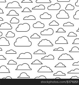 Background on cloud theme. Vector illustration