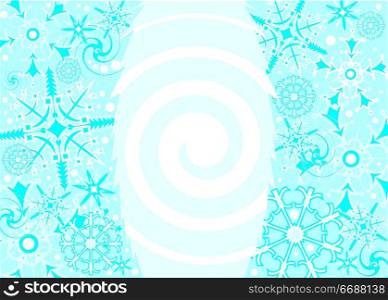 Background Snowflake, vector illustration