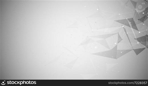 Background technology futuristic shape. Computer generated abstract gray background. vector design.