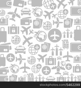 Background the transport made of aircraft. A vector illustration