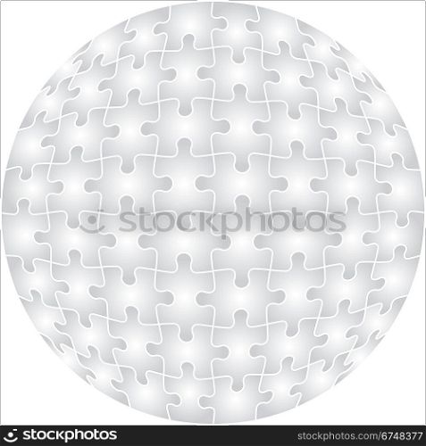 Background Vector Illustration Jigsaw Puzzle Sphere