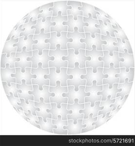 Background Vector Illustration Jigsaw Puzzle Sphere&#xA;