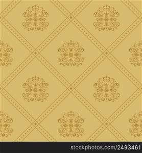 Background victorian regal. Pattern in style baroque vintage, vector illustration. Background victorian regal