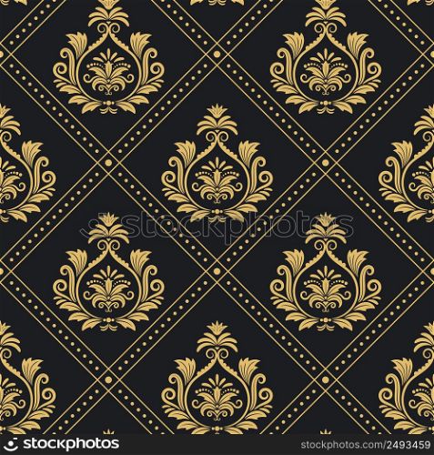 Background victorian regal pattern seamless baroque. Backdrop decoration vector illustration. Victorian regal pattern seamless baroque