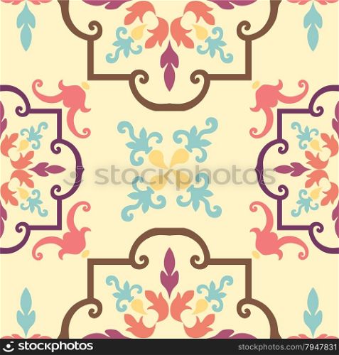Background vintage flower. Seamless floral pattern. Abstract wallpaper.