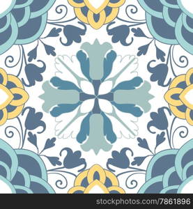 Background vintage flower. Seamless floral pattern. Abstract wallpaper. Texture royal vector. Fabric illustration.