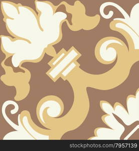 Background vintage flower. Seamless floral pattern. Abstract wallpaper. Texture royal vector. Fabric illustration.