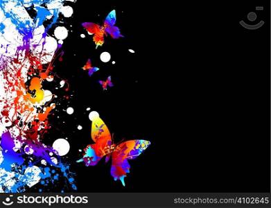 background with a difference in bright colours and copyspace