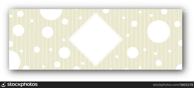 Background with a square frame in the center with place for text, photography or illustration, and bubbles around for congratulations, cards, banners and creative designs. Flat style