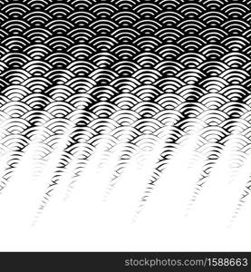 Background with abstract line waves gradient ornament