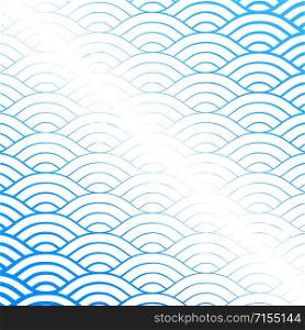 Background with abstract line waves gradient ornament