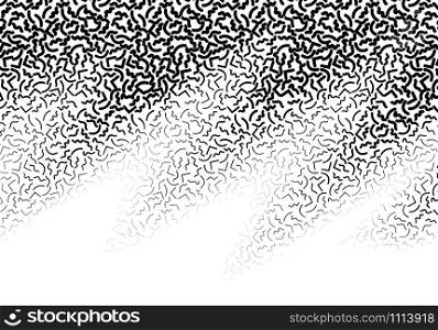 Background with abstract memphis line pattern gradient ornament