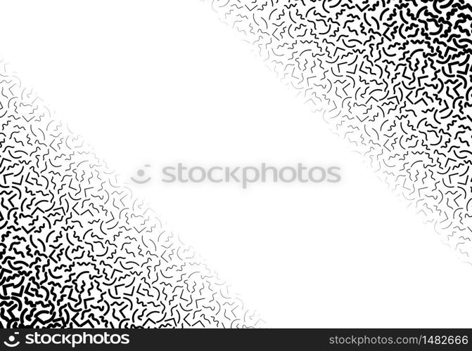 Background with abstract memphis line pattern gradient ornament