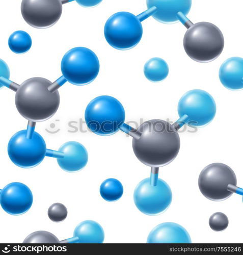 Background with abstract molecules or atoms. Science or medical molecular structure.. Background with abstract molecules or atoms.