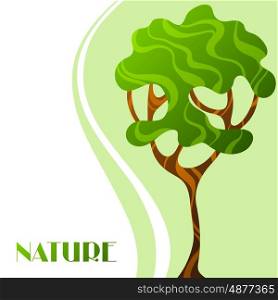 Background with abstract stylized tree. Natural illustration. Background with abstract stylized tree. Natural illustration.