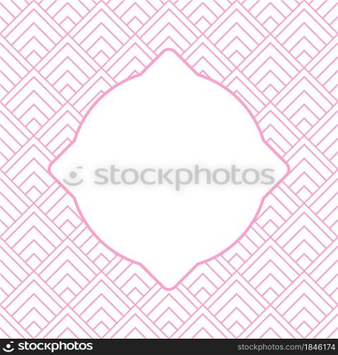 background with an abstract figure in the center with a place for text, photos or illustrations for greetings, postcards, banners and creative designs. Flat style