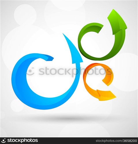 Background with arrows. Abstract illustration