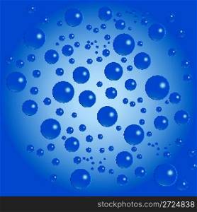 background with blue bubbles