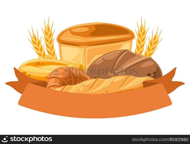 Background with bread. Image for bakeries and groceries. Healthy traditional food.. Background with bread. Image for bakeries and groceries. Healthy food.