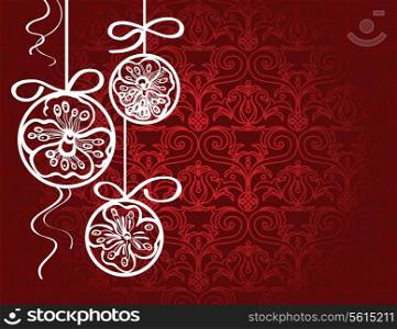 Background with christmas balls