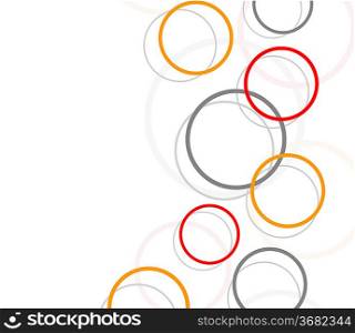 Background with circles. Abstract illustration