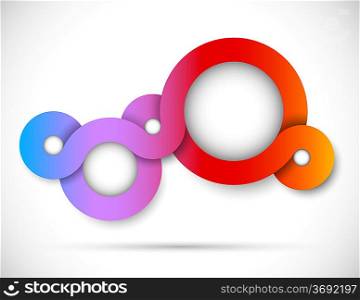 Background with circles. Abstract illustration