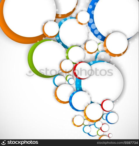 Background with colorful circles