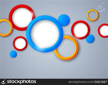 Background with colorful circles. Abstract illustration