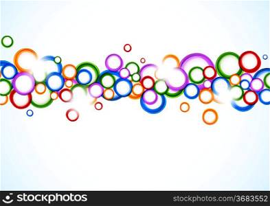 Background with colorful circles. Abstract illustration