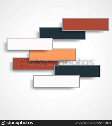 Background with colorful rectangles. Abstract bright illustration