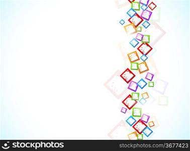 Background with colorful squares. Abstract illustration