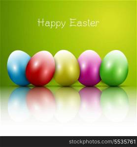 Background with colourful Easter eggs