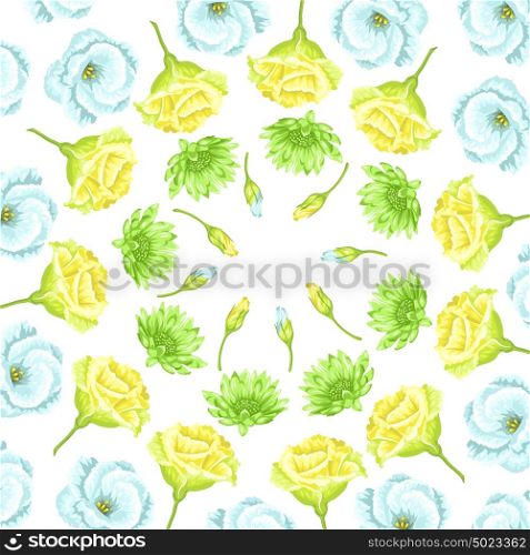 Background with decorative delicate flowers. Image for wedding invitations, romantic cards, posters.
