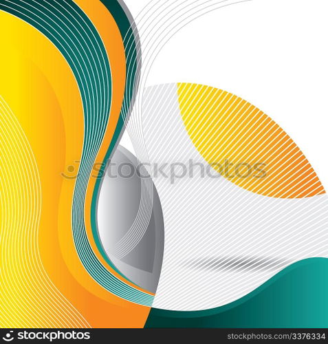 Background with designed abstract elements