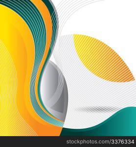 Background with designed abstract elements