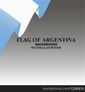 Background with flag of Argentina. Colorful illustration with flag for web design. Vector illustration with grey background.. Bright background with flag of Argentina. Happy Argentina day background.